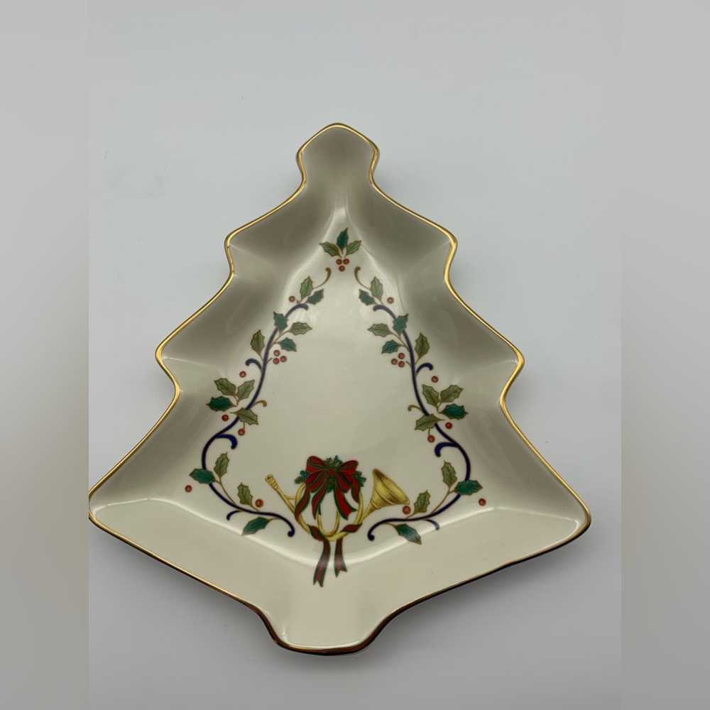 Vintage Milkasa Holiday Christmas Tree Dish